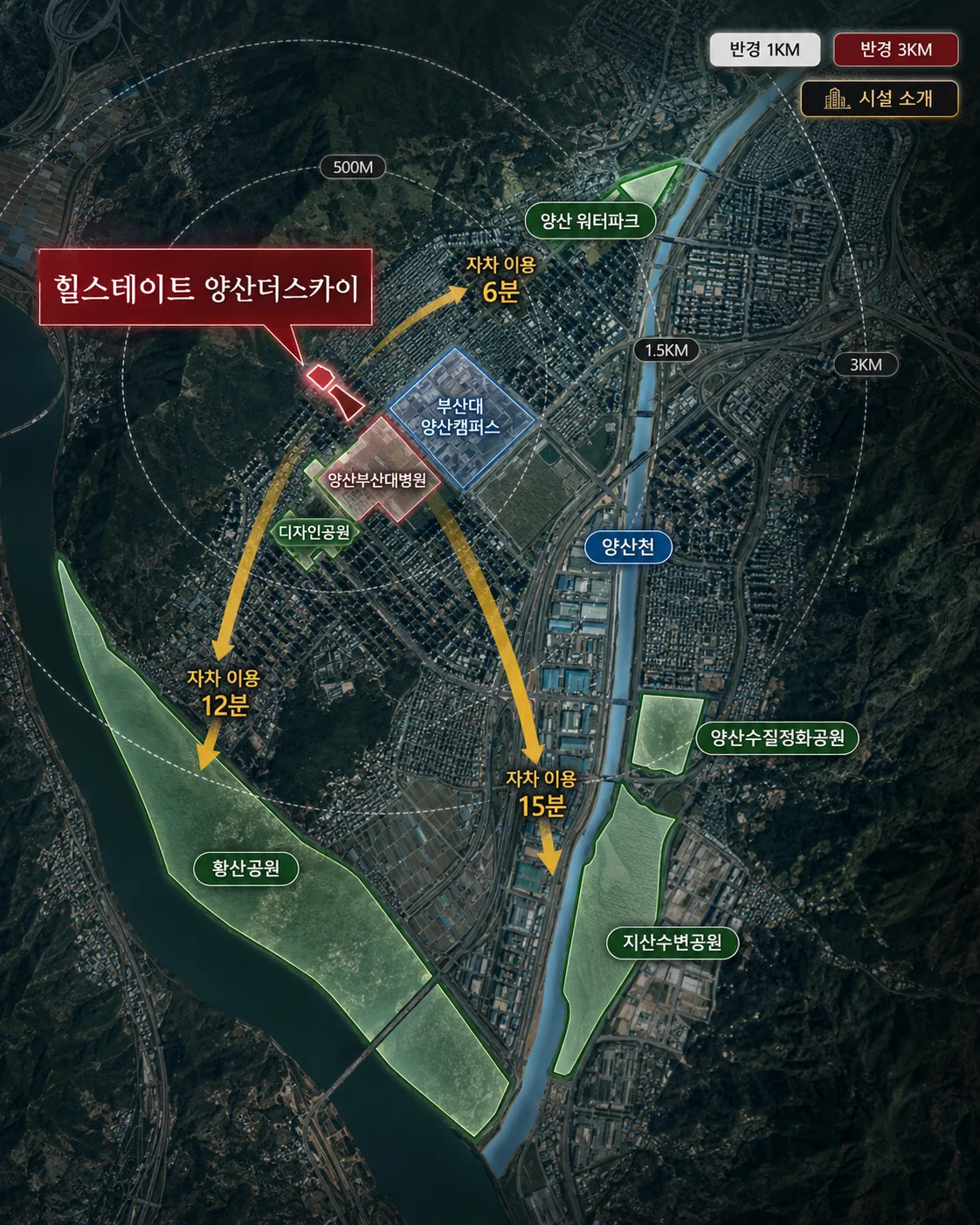 힐스테이트 양산더스카이 프리미엄 - 365일 건강한 메가 파크 인프라